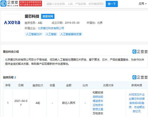 愛芯科技獲數(shù)億元A輪融資，啟明創(chuàng)投與聯(lián)想之星領(lǐng)投，加速AI視覺(jué)芯片賽道布局